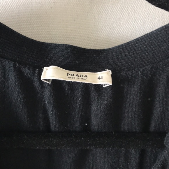 Black coop neck Prada top - Picture 2 of 4